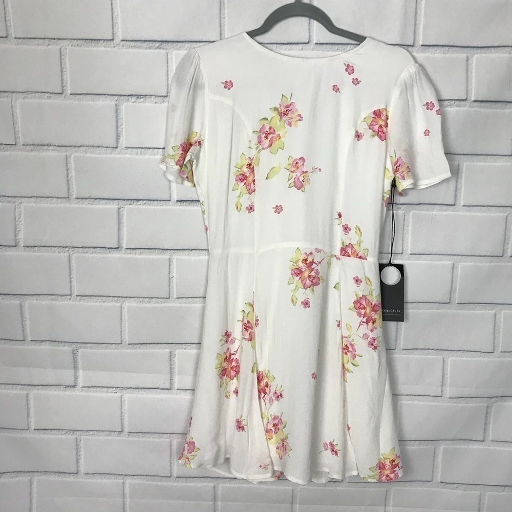 Privacy Please Henson Floral Lace Up Back Cottagecore Dress M